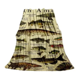 Fish Pattern Throw Blanket