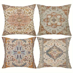 4PCS Bohemian Pillow Covers, 18x18"